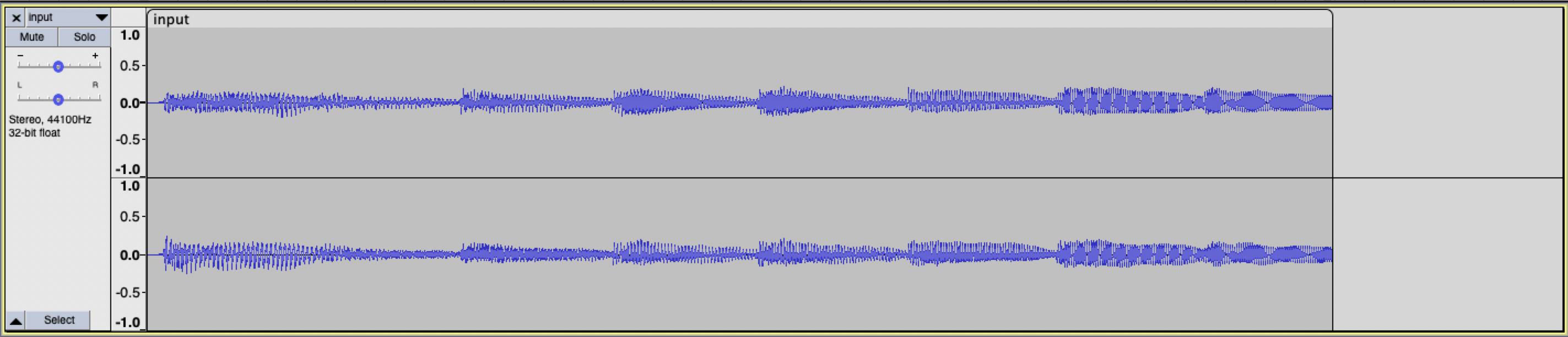 WAV file waveform