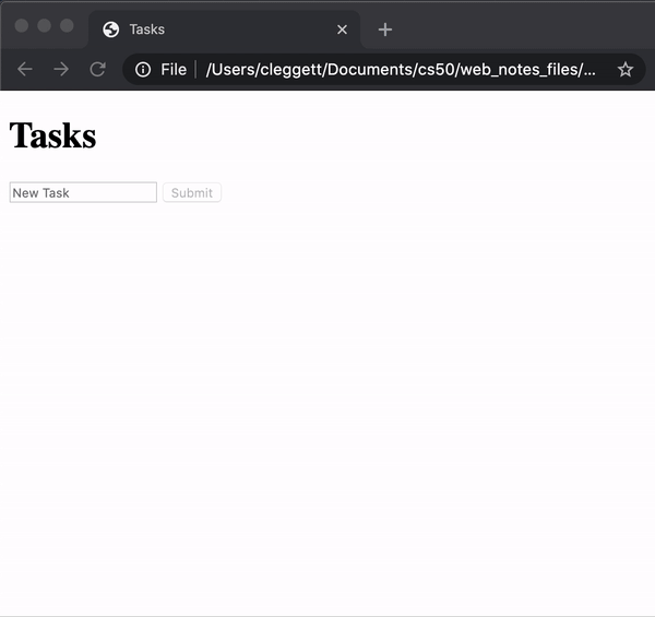 Tasks demo