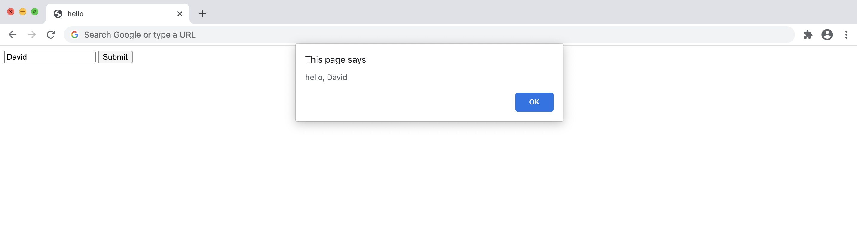 hello, David