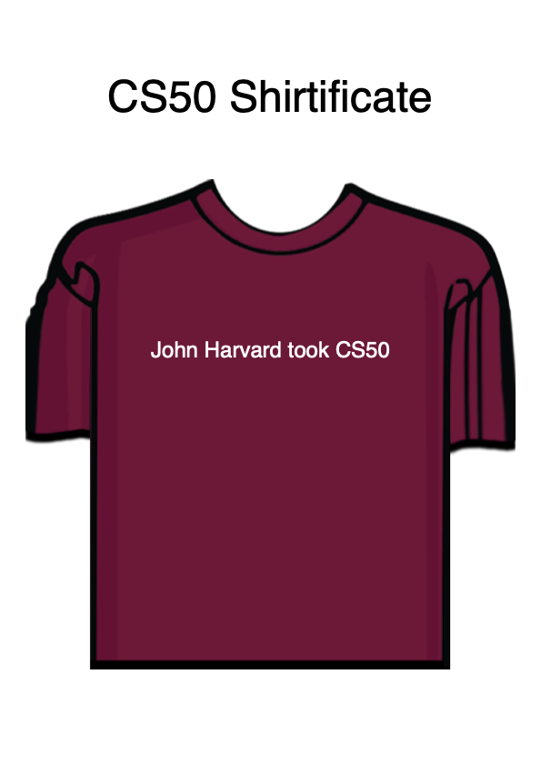 i took cs50 shirt