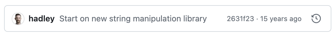 stringr First Commit