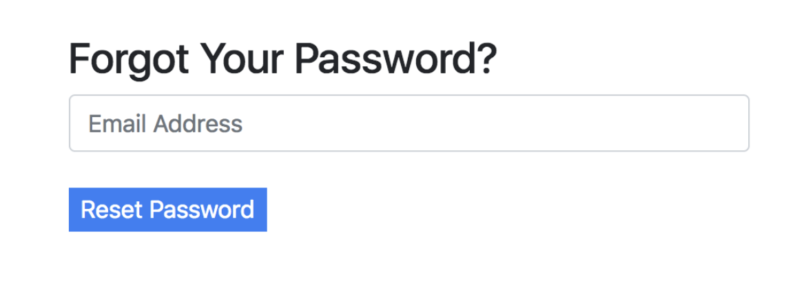 forgotten password?